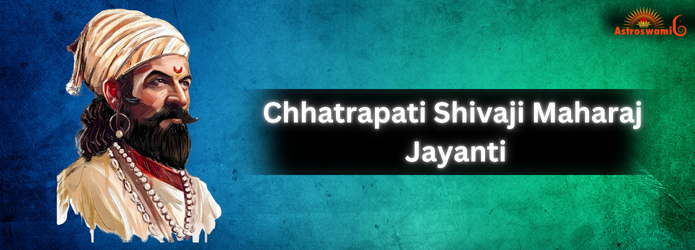 Chhatrapati Shivaji Maharaj Jayanti celebration with portraits and cultural events.